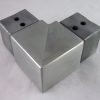 1.5" Square Cap Rail Corner, SS 304 - Image 2